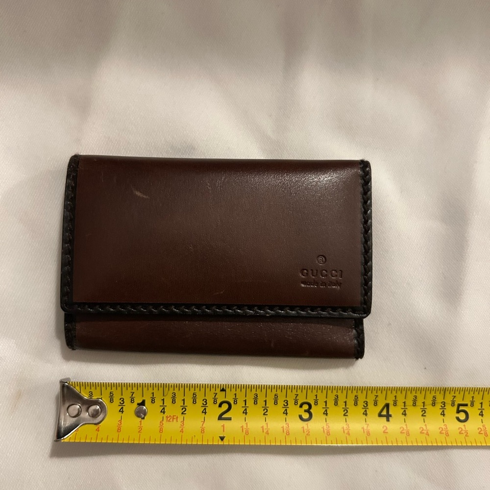 Gucci Brown Leather key case